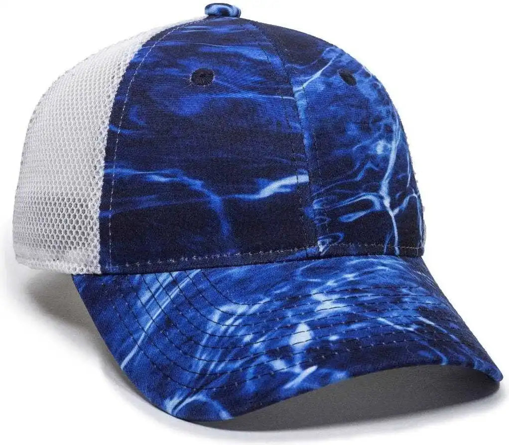 Oc Sports Pfc150m Performance Camo Mesh-back Cap - Mossy Oak Marlin/ White - 6 7/8’’ - 7 1/2’’
