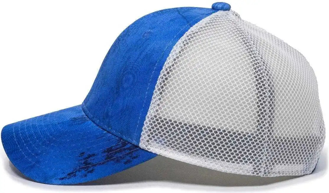 Oc Sports Pfc150m Performance Camo Mesh-back Cap - Realtree Fishing Light Blue White - 6 7/8’’ - 7 1/2’’