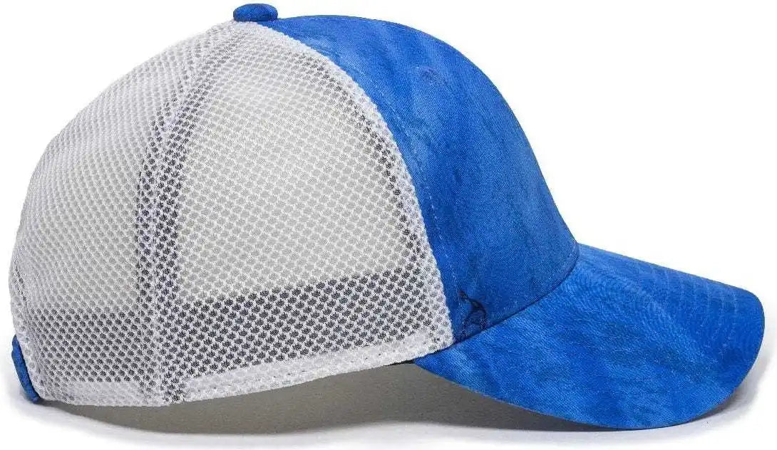 Oc Sports Pfc150m Performance Camo Mesh-back Cap - Realtree Fishing Light Blue White - 6 7/8’’ - 7 1/2’’