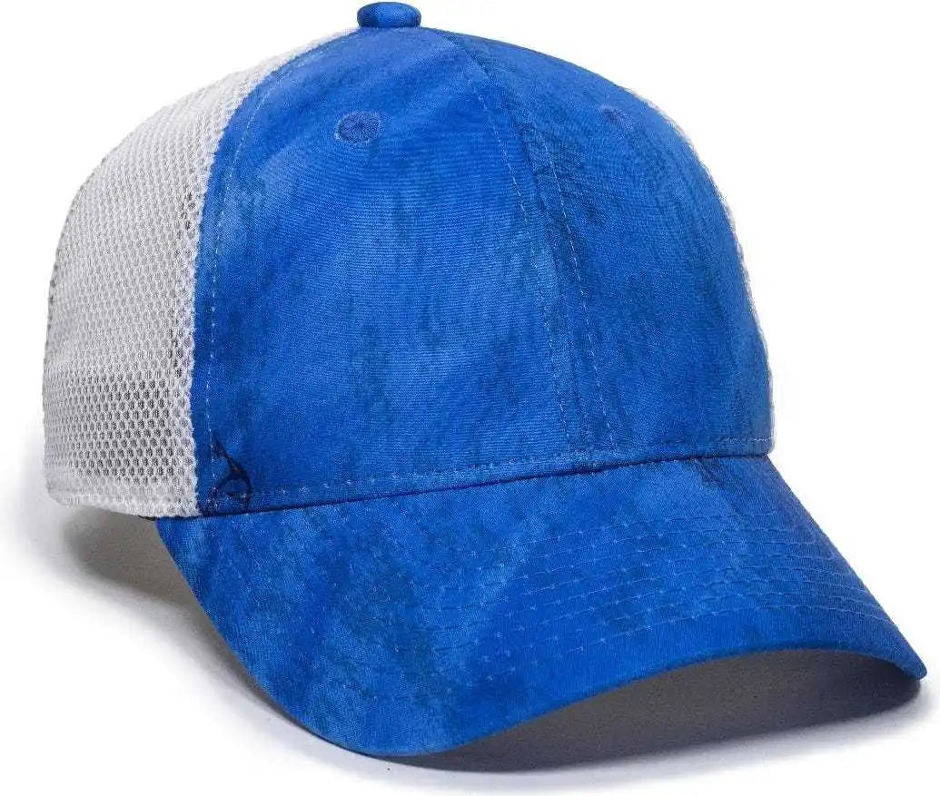 Oc Sports Pfc150m Performance Camo Mesh-back Cap - Realtree Fishing Light Blue White - 6 7/8’’ - 7 1/2’’
