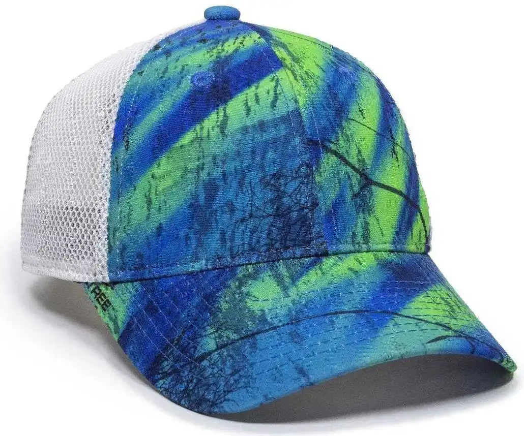 Oc Sports Pfc150m Performance Camo Mesh-back Cap - Realtree Splash/ White - 6 7/8’’ - 7 1/2’’