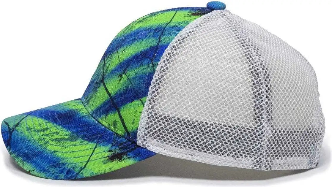 Oc Sports Pfc150m Performance Camo Mesh-back Cap - Realtree Splash/ White - 6 7/8’’ - 7 1/2’’
