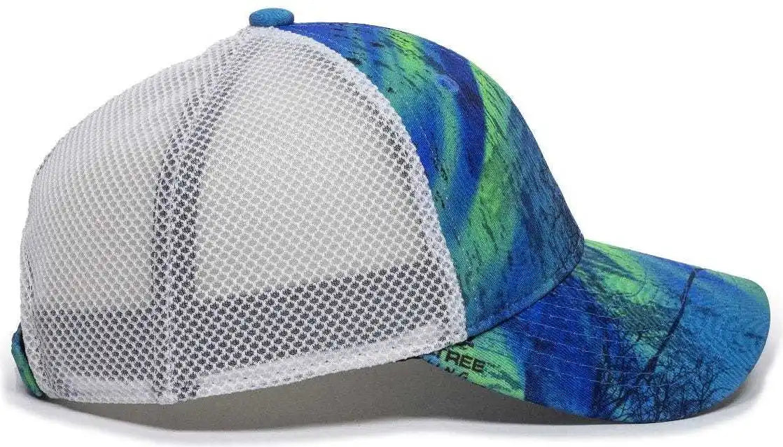 Oc Sports Pfc150m Performance Camo Mesh-back Cap - Realtree Splash/ White - 6 7/8’’ - 7 1/2’’