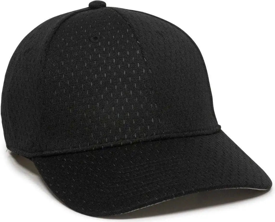 Oc Sports Pfx-120 Proflex Stretch Fit Mesh Baseball Cap - Black - 6 3/8’’ - 3/4’’