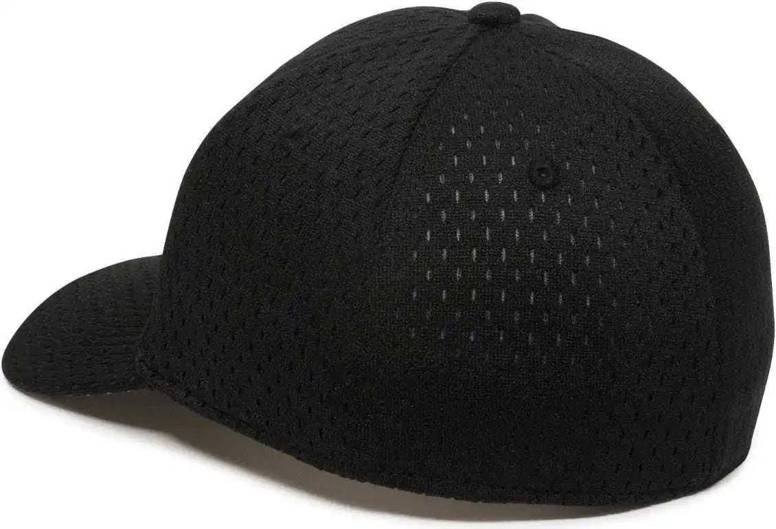 Oc Sports Pfx-120 Proflex Stretch Fit Mesh Baseball Cap - Black