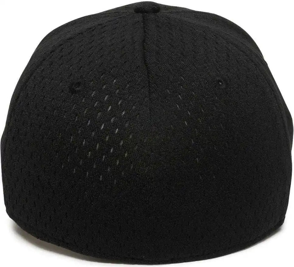 Oc Sports Pfx-120 Proflex Stretch Fit Mesh Baseball Cap - Black