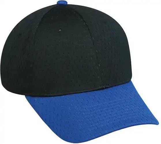 Oc Sports Pfx-120 Proflex Stretch Fit Mesh Baseball Cap - Black Royal - 6 3/8’’ - 3/4’’