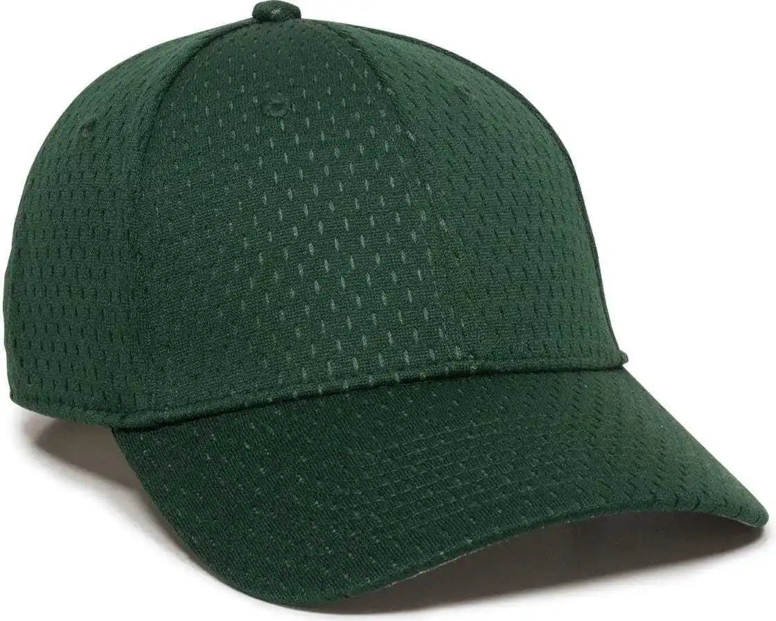 Oc Sports Pfx-120 Proflex Stretch Fit Mesh Baseball Cap - Dark Green - Forest / 6 3/8’’ - 3/4’’