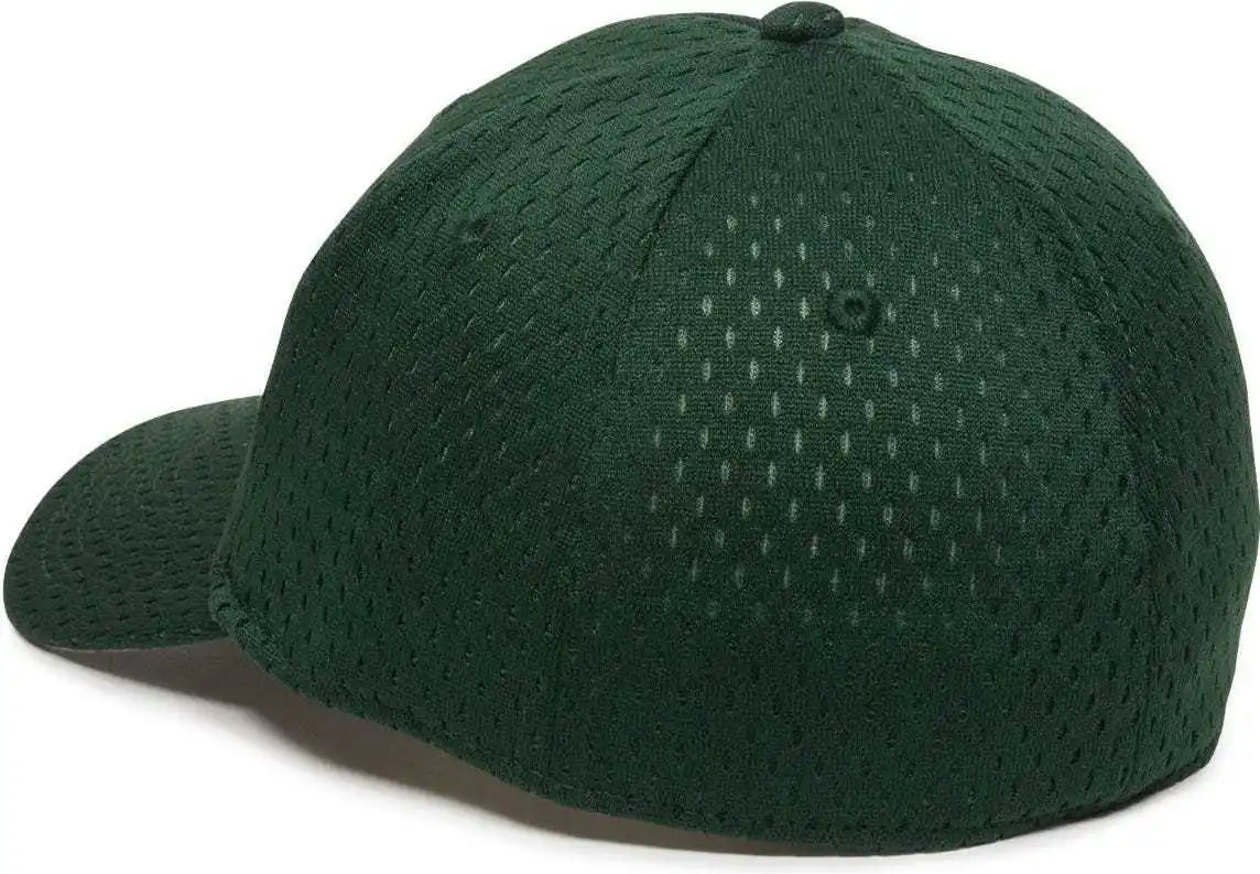 Oc Sports Pfx-120 Proflex Stretch Fit Mesh Baseball Cap - Dark Green