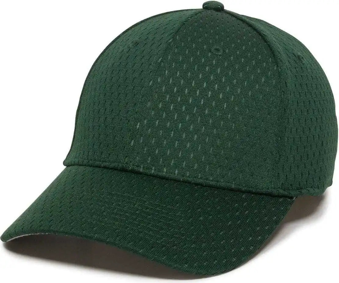 Oc Sports Pfx-120 Proflex Stretch Fit Mesh Baseball Cap - Dark Green