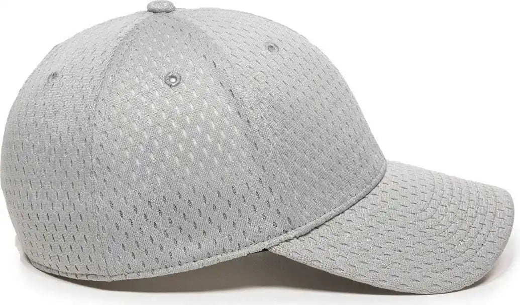 Oc Sports Pfx-120 Proflex Stretch Fit Mesh Baseball Cap - Light Gray