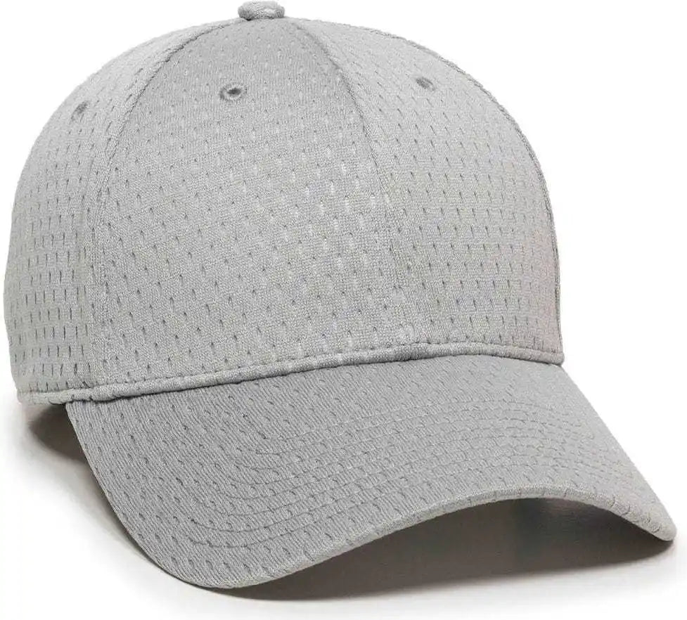 Oc Sports Pfx-120 Proflex Stretch Fit Mesh Baseball Cap - Light Gray - 6 3/8’’ - 3/4’’