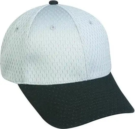 Oc Sports Pfx-120 Proflex Stretch Fit Mesh Baseball Cap - Light Gray Black - 6 3/8’’ - 3/4’’
