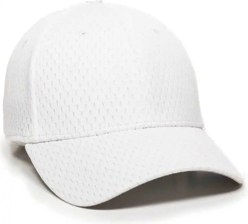 Oc Sports Pfx-120 Proflex Stretch Fit Mesh Baseball Cap - White - 6 3/8’’ - 3/4’’