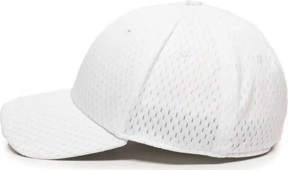 Oc Sports Pfx-120 Proflex Stretch Fit Mesh Baseball Cap - White