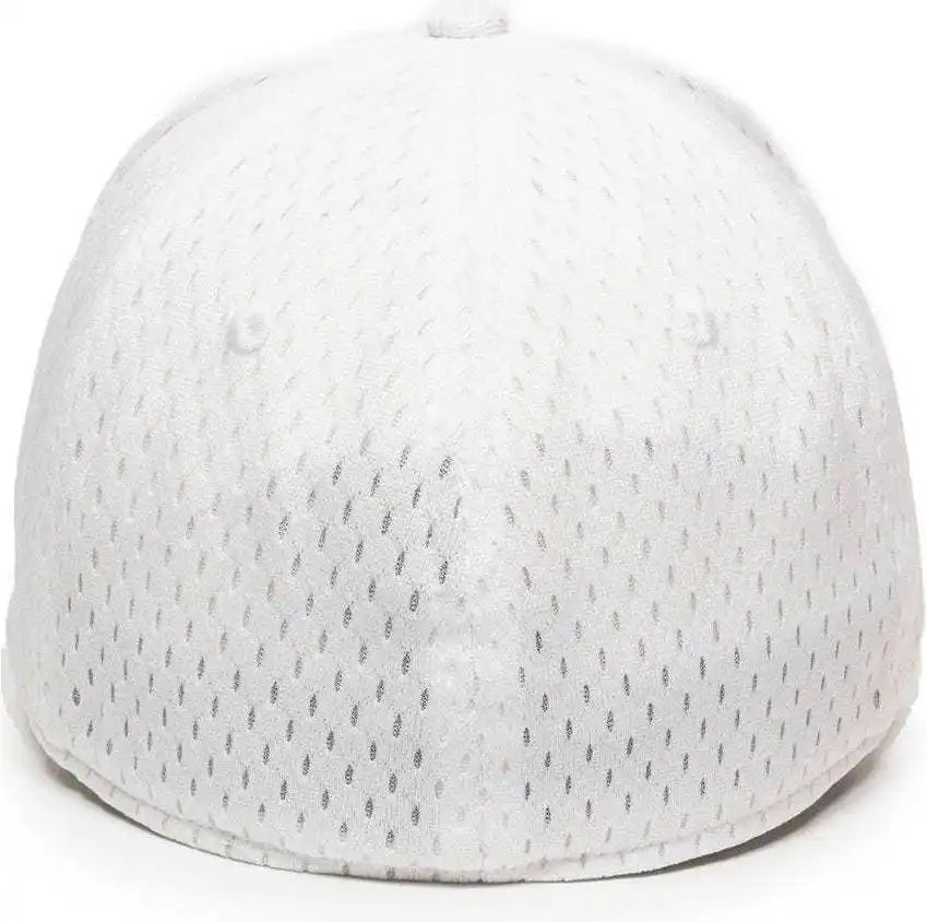 Oc Sports Pfx-120 Proflex Stretch Fit Mesh Baseball Cap - White - 6 3/8’’ - 3/4’’