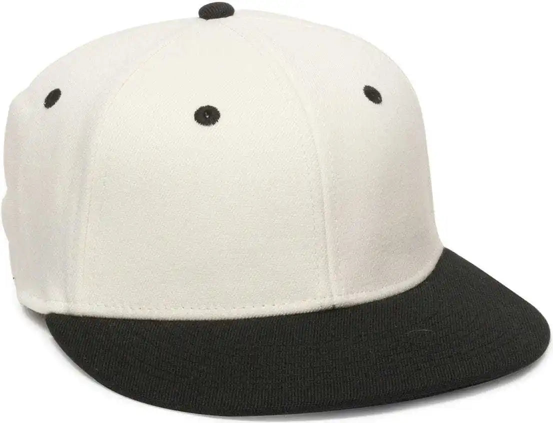 Oc Sports Pfx 450 Proflex Premium Wool Blend Q3 Cap Ivory Black / 6 3/4’’ 7 1/8’’