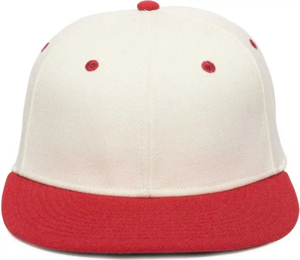 Oc Sports Pfx-450 Proflex Premium Wool Blend Q3 Cap - Ivory Red