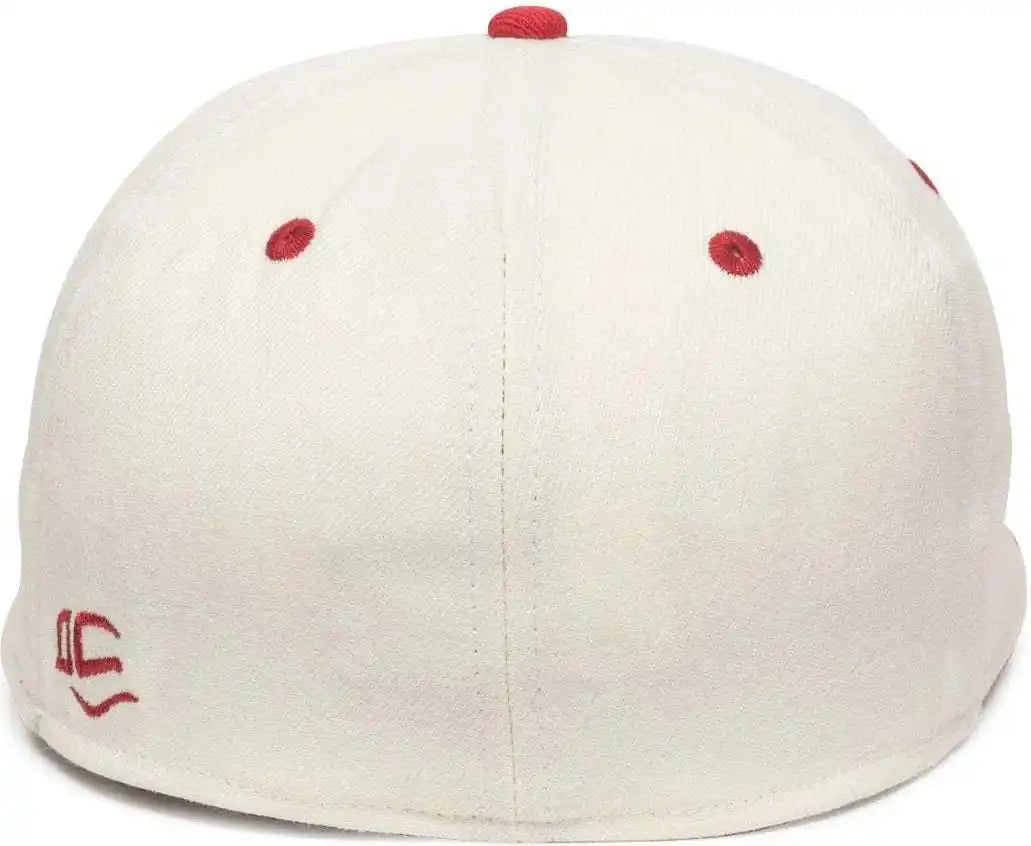 Oc Sports Pfx-450 Proflex Premium Wool Blend Q3 Cap - Ivory Red - 6 3/4’’ - 7 1/8’’
