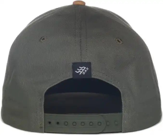 Oc Sports Pinnacle Banner and Oak Cotton Twill Cap -olive Khaki - Osfm