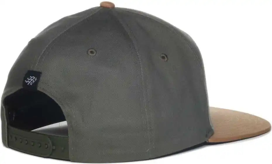 Oc Sports Pinnacle Banner and Oak Cotton Twill Cap -olive Khaki - Osfm