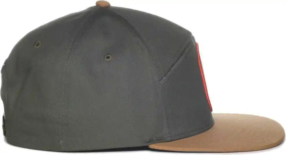 Oc Sports Pinnacle Banner and Oak Cotton Twill Cap -olive Khaki - Osfm