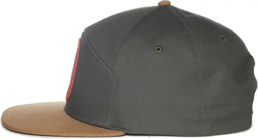 Oc Sports Pinnacle Banner and Oak Cotton Twill Cap -olive Khaki - Osfm