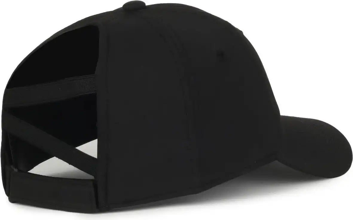 Oc Sports Pny-900u Ladies Performance Ponytail Cap - Black