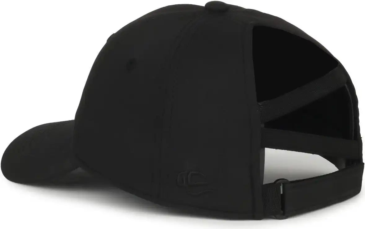 Oc Sports Pny-900u Ladies Performance Ponytail Cap - Black