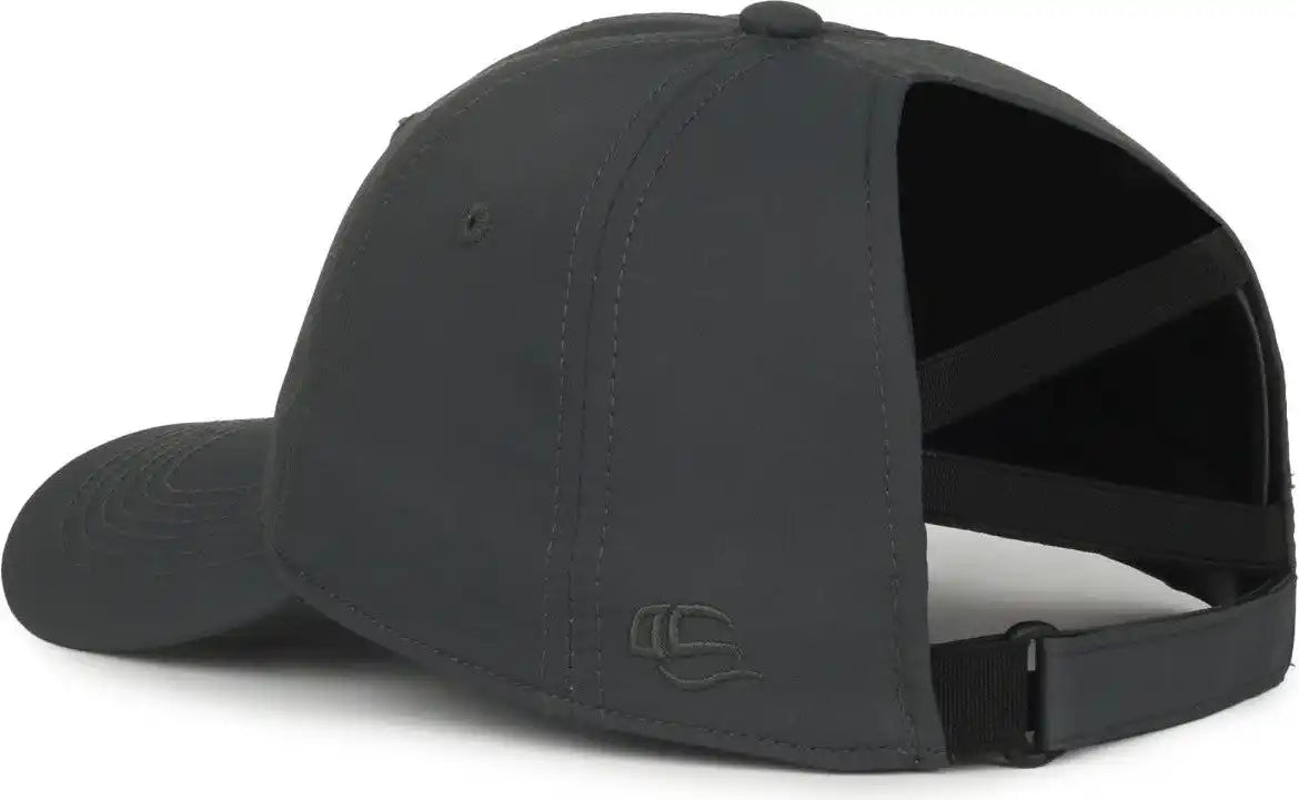 Oc Sports Pny-900u Ladies Performance Ponytail Cap - Graphite - Dark Gray