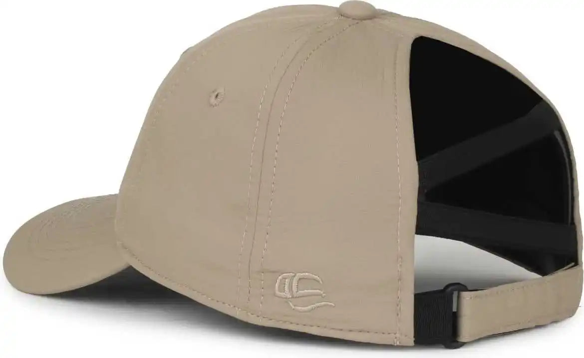 Oc Sports Pny-900u Ladies Performance Ponytail Cap - Khaki