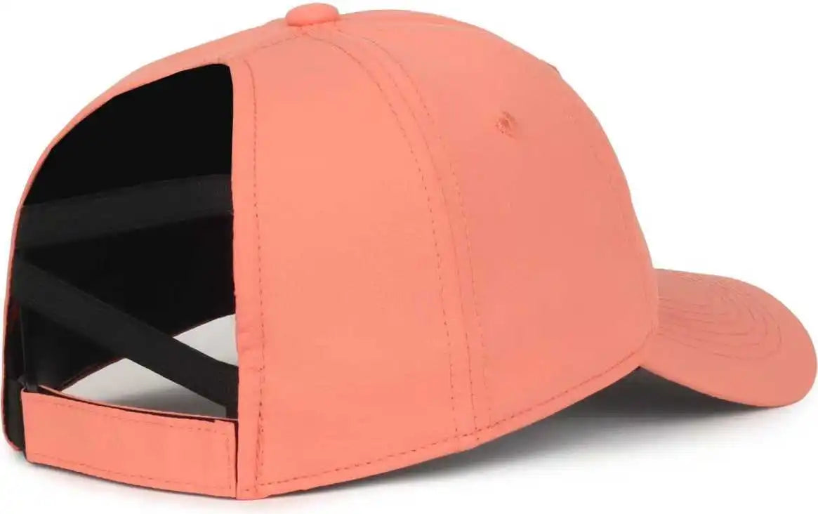 Oc Sports Pny-900u Ladies Performance Ponytail Cap - Salmon