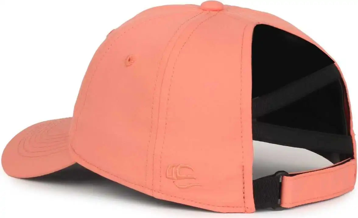 Oc Sports Pny-900u Ladies Performance Ponytail Cap - Salmon
