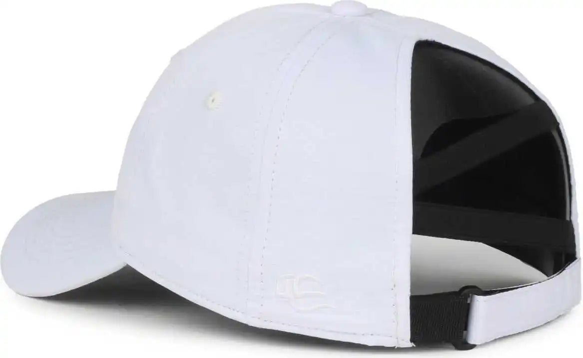 Oc Sports Pny-900u Ladies Performance Ponytail Cap - White