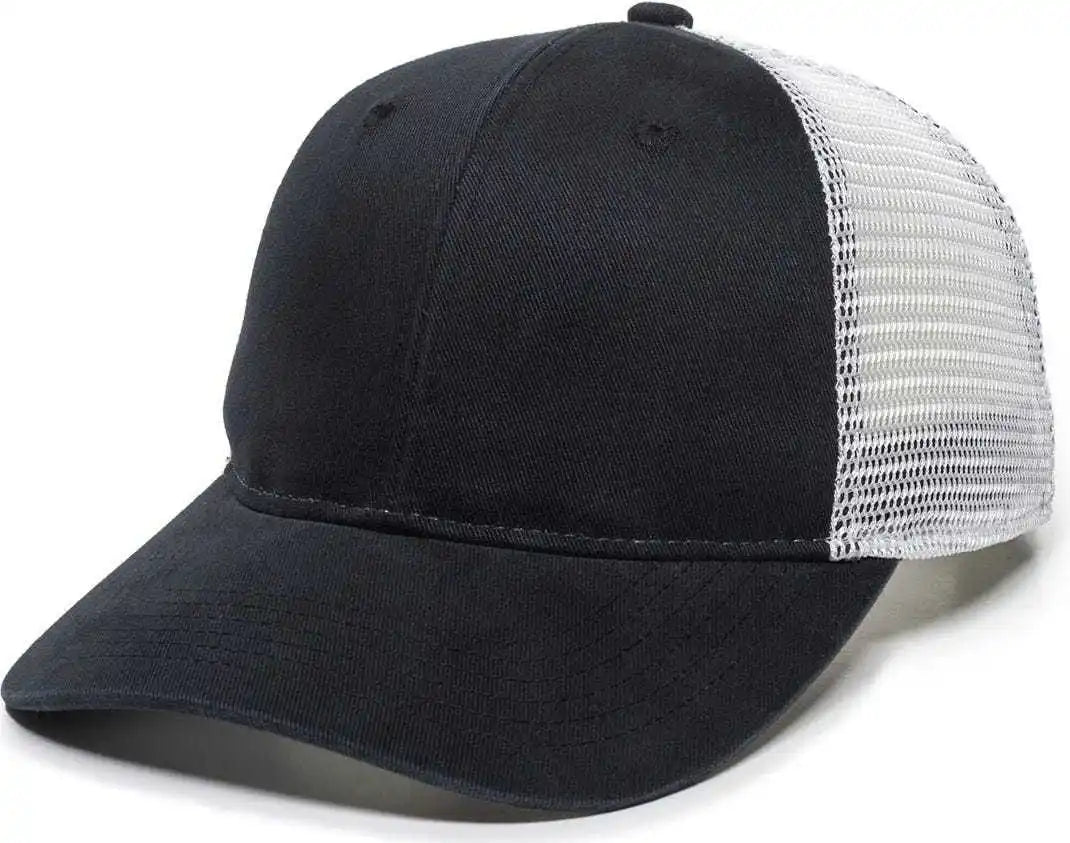 Oc Sports Pny100m Ponytail Mesh-back Cap - Black/ White - Black / 6 7/8’’ - 7 1/2’’