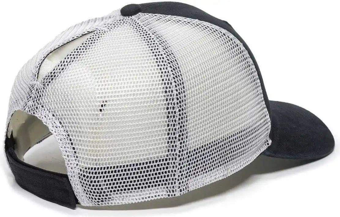 Oc Sports Pny100m Ponytail Mesh-back Cap - Black/ White - Black / 6 7/8’’ - 7 1/2’’