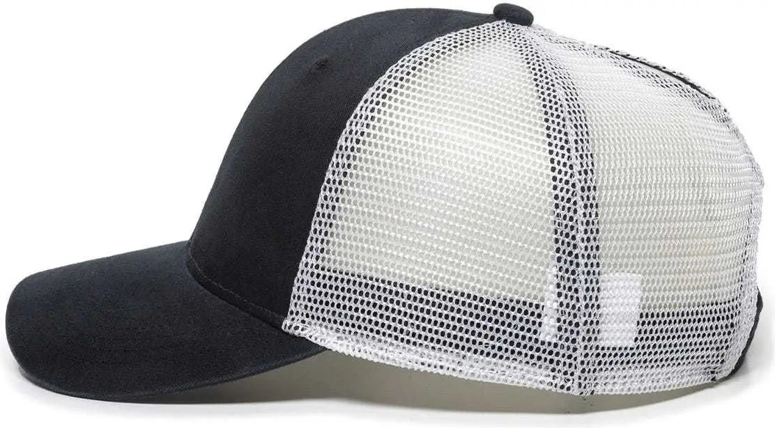 Oc Sports Pny100m Ponytail Mesh-back Cap - Black/ White - Black / 6 7/8’’ - 7 1/2’’