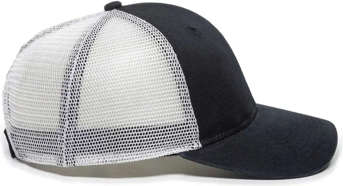 Oc Sports Pny100m Ponytail Mesh-back Cap - Black/ White - Black / 6 7/8’’ - 7 1/2’’