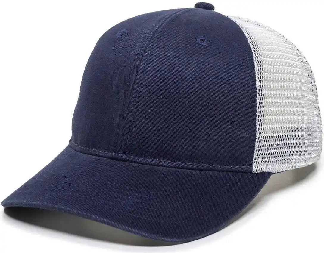 Oc Sports Pny100m Ponytail Mesh-back Cap - Navy/ White - Navy / 6 7/8’’ - 7 1/2’’