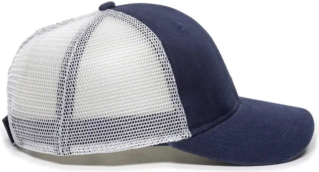 Oc Sports Pny100m Ponytail Mesh-back Cap - Navy/ White - Navy / 6 7/8’’ - 7 1/2’’