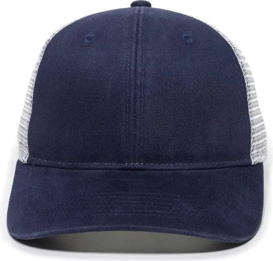 Oc Sports Pny100m Ponytail Mesh-back Cap - Navy/ White - Navy / 6 7/8’’ - 7 1/2’’
