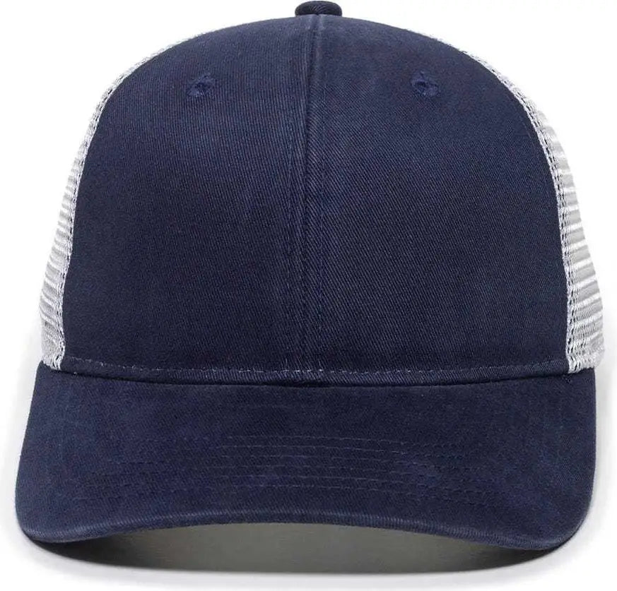 Oc Sports Pny100m Ponytail Mesh-back Cap - Navy/ White - Navy / 6 7/8’’ - 7 1/2’’