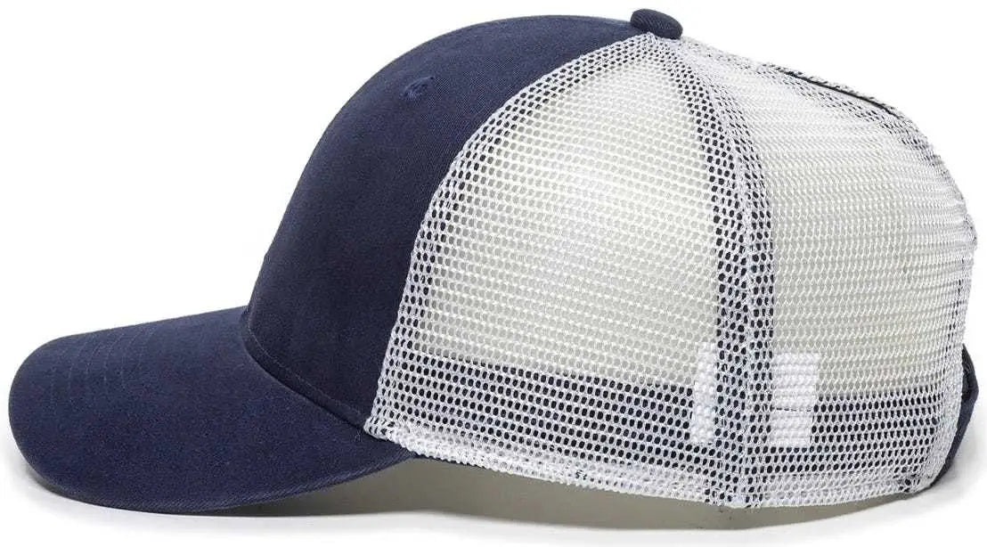 Oc Sports Pny100m Ponytail Mesh-back Cap - Navy/ White - Navy / 6 7/8’’ - 7 1/2’’