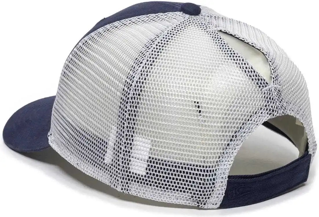 Oc Sports Pny100m Ponytail Mesh-back Cap - Navy/ White - Navy / 6 7/8’’ - 7 1/2’’