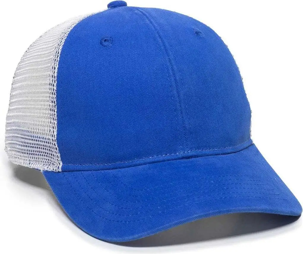 Oc Sports Pny100m Ponytail Mesh-back Cap - Royal/ White