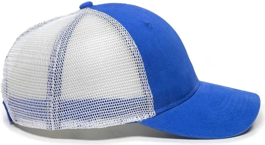 Oc Sports Pny100m Ponytail Mesh-back Cap - Royal/ White - Royal / 6 7/8’’ - 7 1/2’’