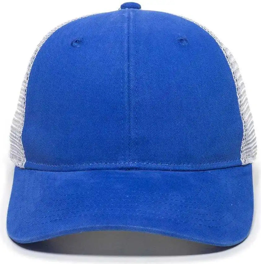 Oc Sports Pny100m Ponytail Mesh-back Cap - Royal/ White - Royal / 6 7/8’’ - 7 1/2’’