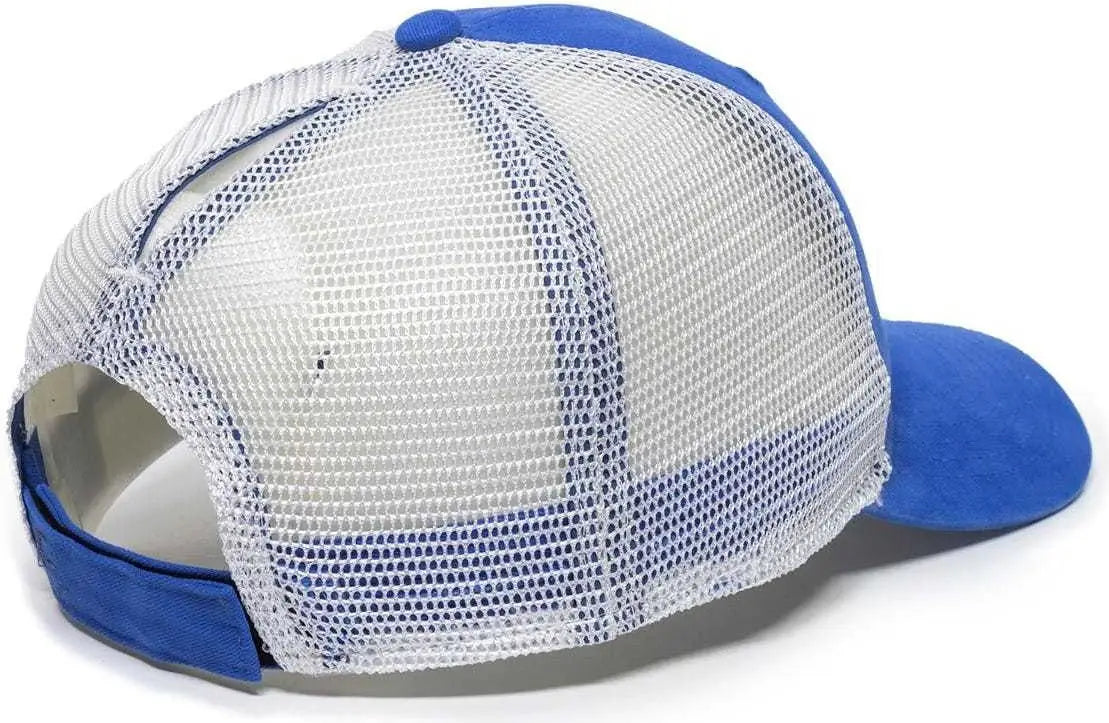 Oc Sports Pny100m Ponytail Mesh-back Cap - Royal/ White - Royal / 6 7/8’’ - 7 1/2’’