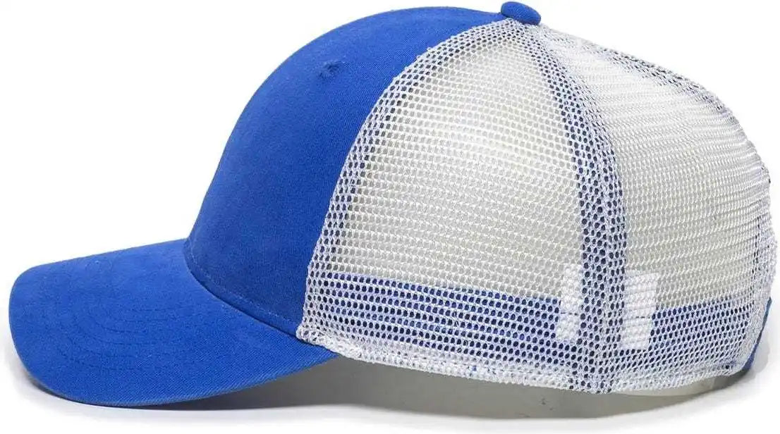 Oc Sports Pny100m Ponytail Mesh-back Cap - Royal/ White - Royal / 6 7/8’’ - 7 1/2’’