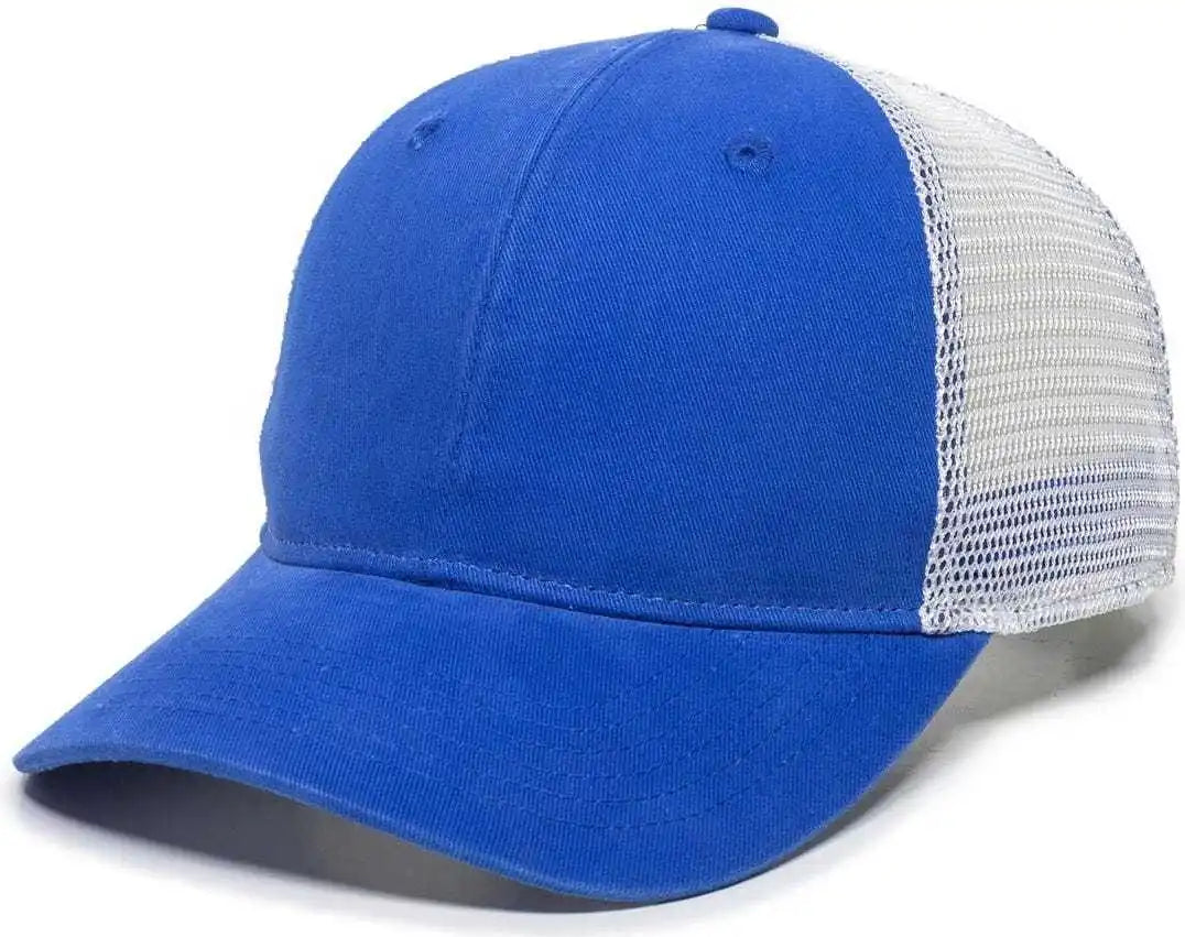 Oc Sports Pny100m Ponytail Mesh-back Cap - Royal/ White - Royal / 6 7/8’’ - 7 1/2’’